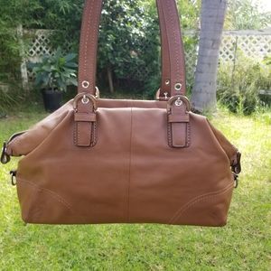Coach Tote Bag Brown Leather